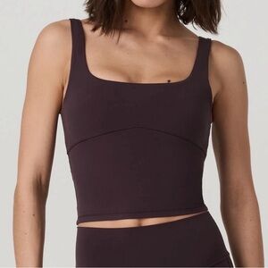 Vuori AllTheForm Tank Sports Bra Sz M NWOT Raisin